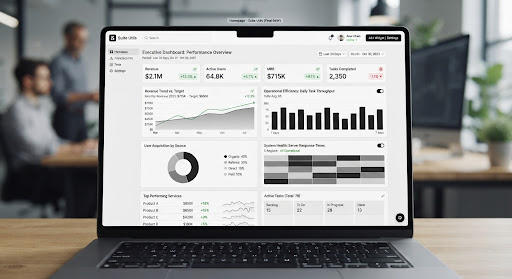 Suite Utils analytics dashboard showing real-time NetSuite operational metrics